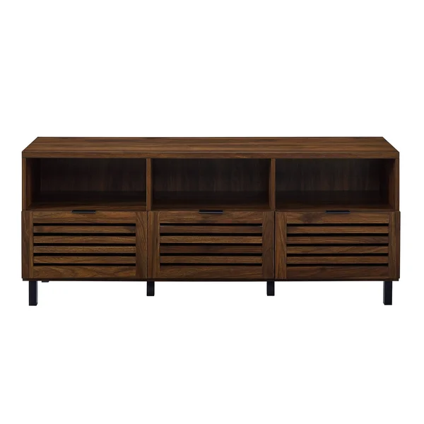 Strick & Bolton Hilla 58-inch Storage TV Stand Console - English Oak