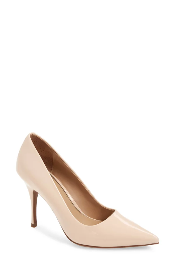 Linea Paolo Payton Pointy Toe Pump - Beige - 10.5 M