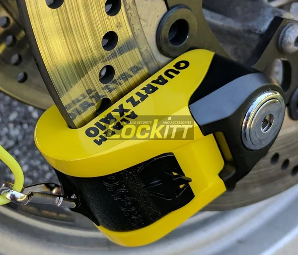 Oxford Quartz Alarm Xa10 Disc Lock, Yellow