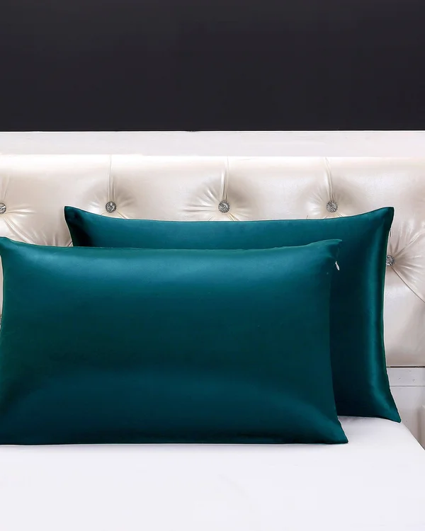 LILYSILK 100% 25 Momme Silk Pillowcase Queen(20x22 x 30x22) Dark Teal Terse Comfortable Buy Online for Speedy Delivery