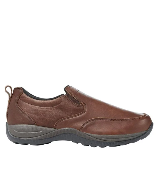 Men's Comfort Mocs - Leather Brown 10.5(EE), L.L.Bean