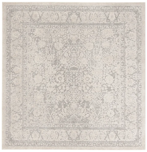 Safavieh Reflection RFT663C 6&7x22 x 6&7x22 Square Light Grey - Cream Area Rug