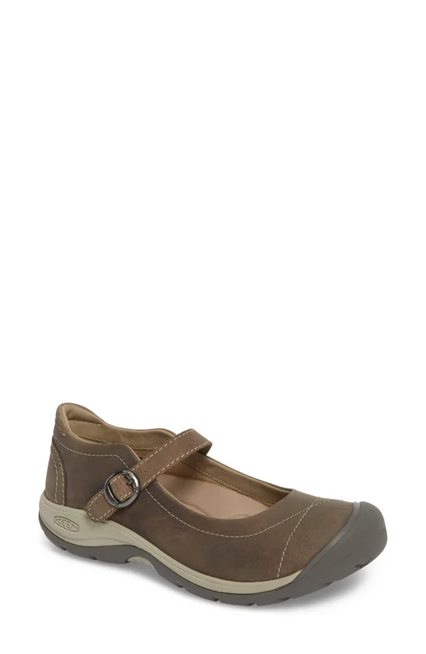 Keen Women's Presidio II Mary Jane Shoes Size 5, In Paloma/Silver Birch