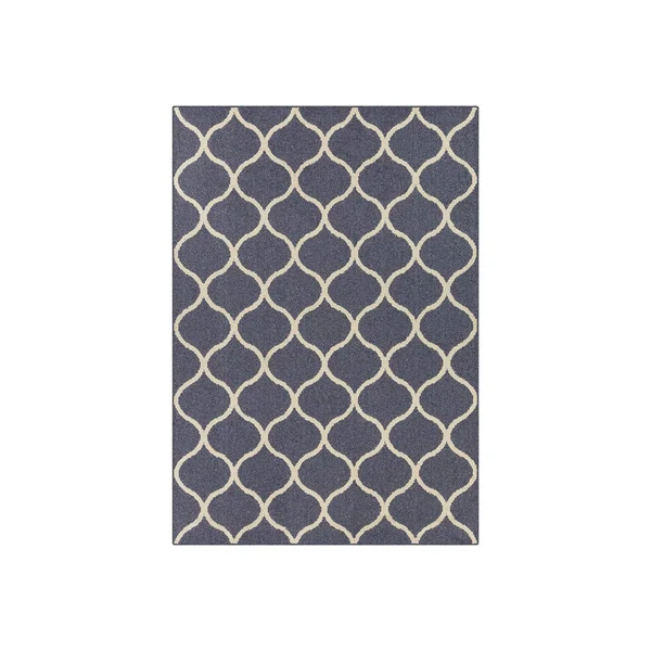 Maples Daphne Trellis Rug - Blue, 2.5X10 ft