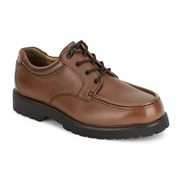 Dockers Glacier Men's Lace Up Moc Toe Shoes, Dark Tan, 10.5