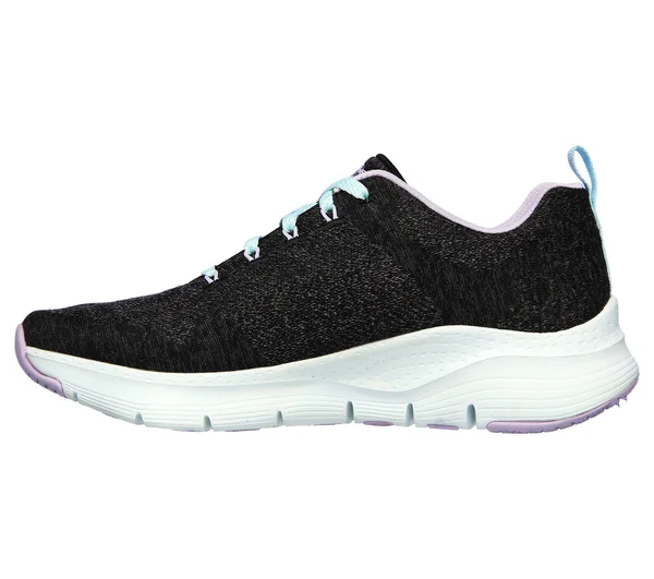 Women's Skechers Arch Fit Comfy Wave Sneaker, Size: 7, Black