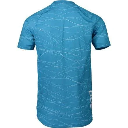 POC MTB Pure T-Shirt - Men's Lines Basalt Blue, M