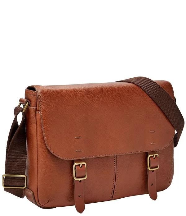 Fossil Buckner EW City Messenger Bag - Cognac