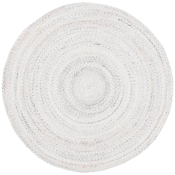 Safavieh Braided Mared Flatweave Rug - 6' x 6' Round - Yellow/Grey