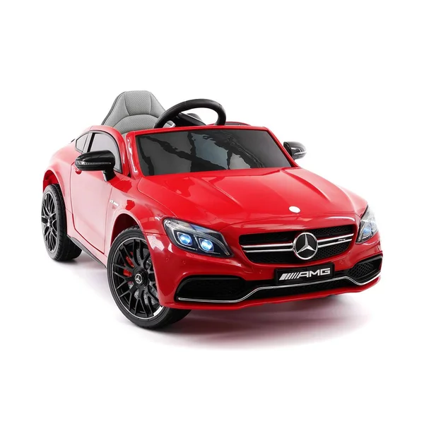 Mercedes C63S 12V Kids Ride-On Car with R/C Parental Remote, Red