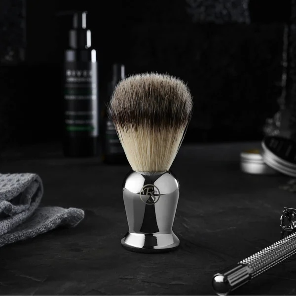 Men's Shaving Brush - Steel, Other Metal, Frank Shaving