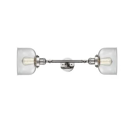 Gracie Oaks Arledge Vintage 2-Light Vanity Light, Clear