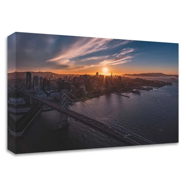 24x22 x 36x22 Sunset Explosion by Bruce Getty Print on Canvas