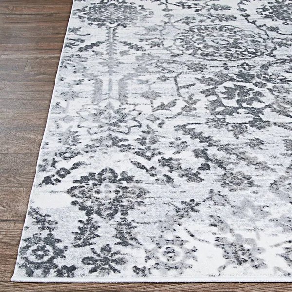Couristan Calinda Marlowe 3&3x22 x 5&3x22 Chrome Area Rug