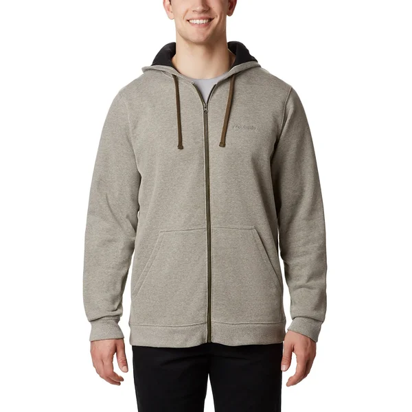 Columbia Men & S Hart Mountain Full Zip Hoodie - Olive Green Heather