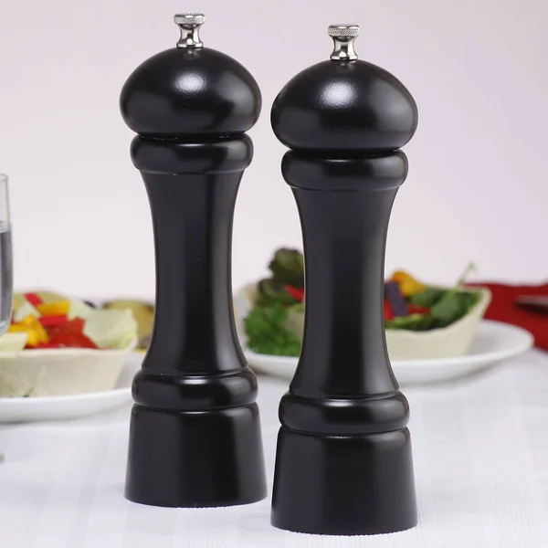 Chef Specialties 8 inch Windsor Pepper Mill and Salt Mill Set - Ebony