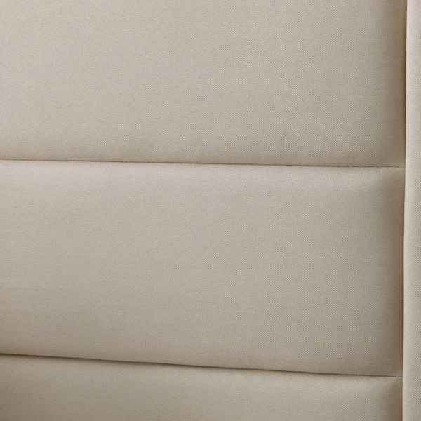 Brookside Sara Upholstered Bed with Horizontal Channels - Cream - Twin XL