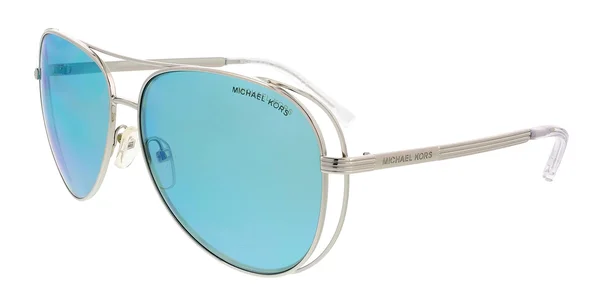 Michael Kors MK1024 Sunglasses - Shiny Silver - Tone (113725)