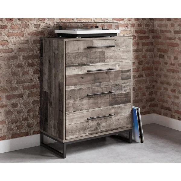Signature Design by Ashley Neilsville Gray Four Drawer Chest