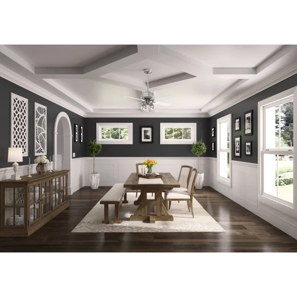 Hunter Viven 52x22 Indoor LED Ceiling Fan - Modern Brass - 59651