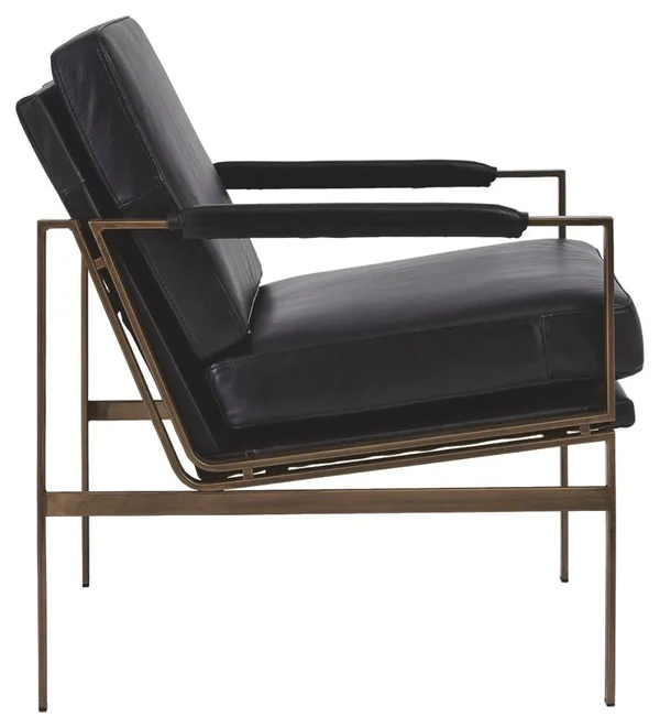 Ashley Furniture Signature Design Puckman Accent Chair, Black