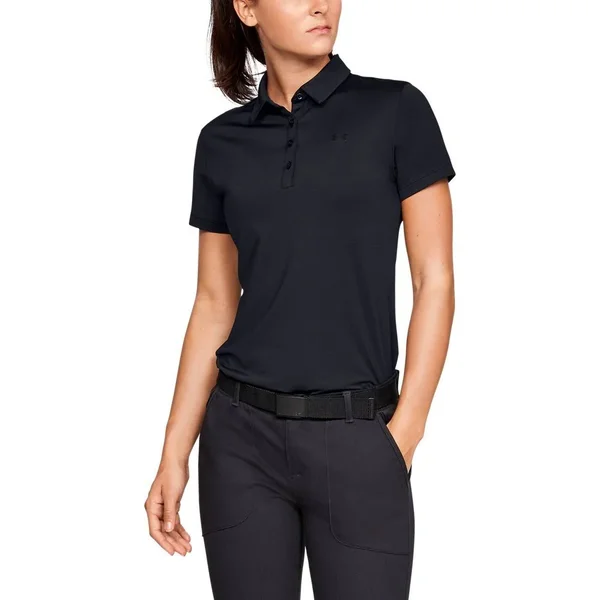 Under Armour Women's Zinger Short Sleeve Golf Polo - Xs, Black