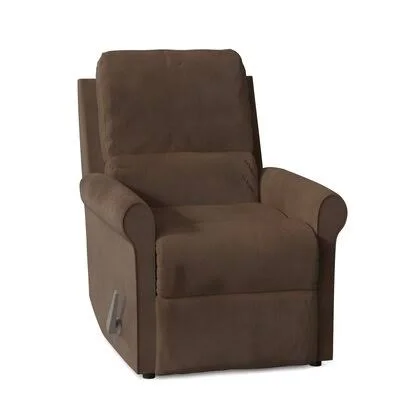 Filton Manual Rocker Recliner Body Fabric: Microsuede Chocolate