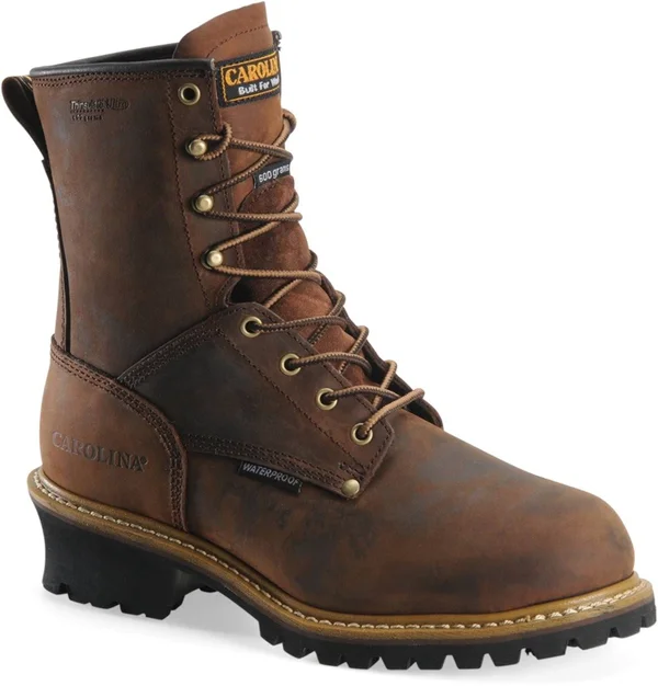Carolina Shoe Logger Boot - 11, 2E, Men's, Brown, Steel Toe Type, 1 PR