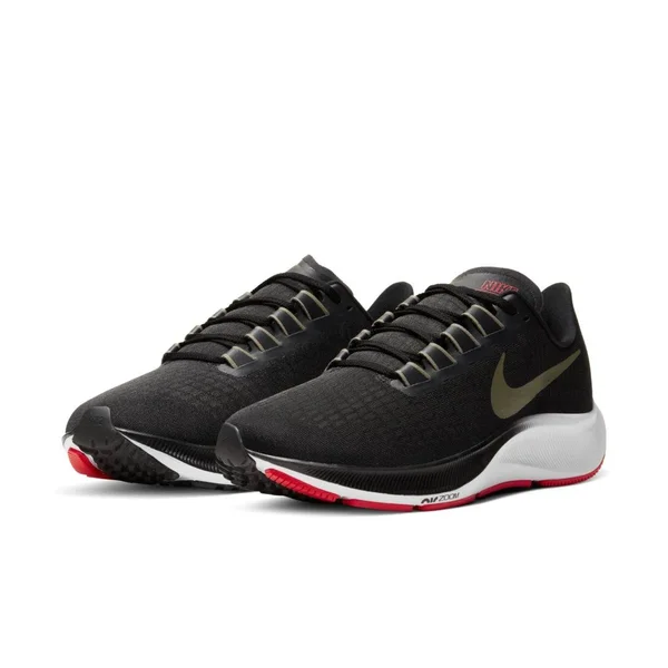 Nike Air Zoom Pegasus 37 Black/Olive Men's Running Shoes, Size: 7.5