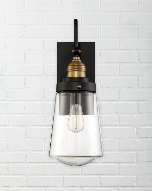 Macauley Vintage Black 3-Light Wall Lantern - Savoy House