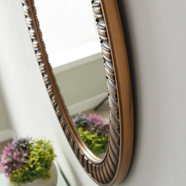 Vinnova Palermo Oval Bathroom/Vanity Metallic Bronze Framed Wall Mirror