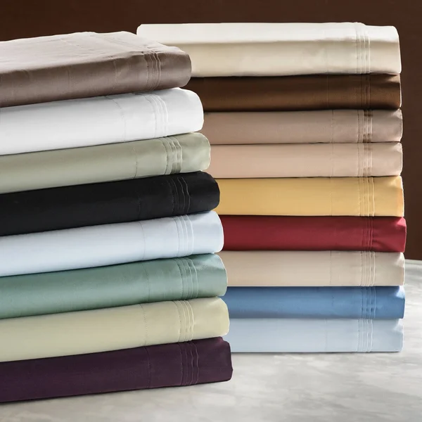 Superior Egyptian Cotton 650 TC Deep Pocket Solid Bed Sheet Set (California King - Beige)