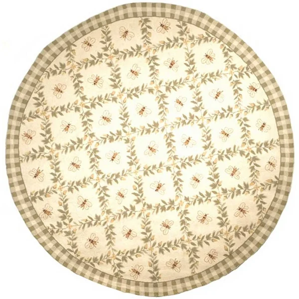 Safavieh Chelsea HK55A 3&9x22 x 5&9x22 Ivory, Green Area Rug