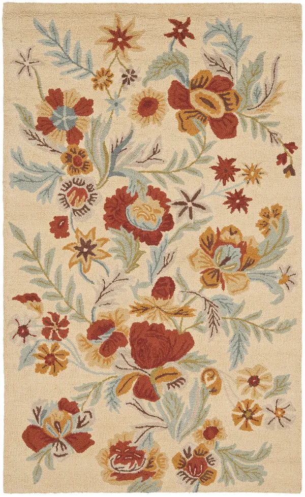 Safavieh 4& x 6& Blossom BLM915B Beige Multi Rug