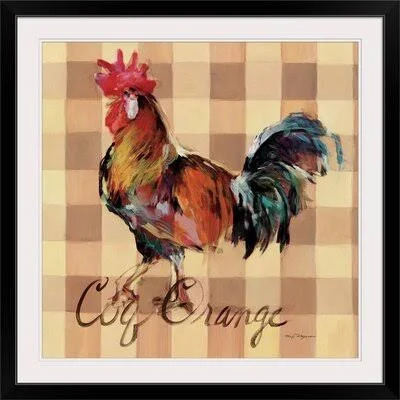 Baylock Coq Orange& Marilyn Hageman Painting Print August Grove Format: Black Frame, Size: 20x22 H x 20x22 W x 1x22 D