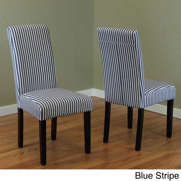 Monsoon Villa Set of 2 Stripe Linen Dining Chairs, Grey