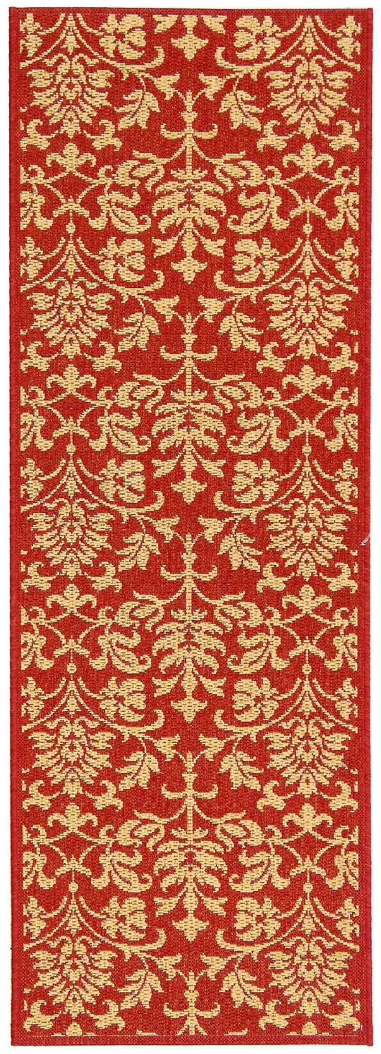 Safavieh Courtyard Area Rug CY3416 Red - Natural, 5& 3x22 x 5& 3x22 Round