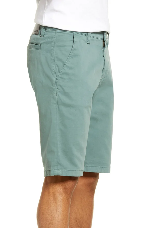 Mavi Jeans Jacob Slim Fit Flat Front Chino Shorts - Green - 32