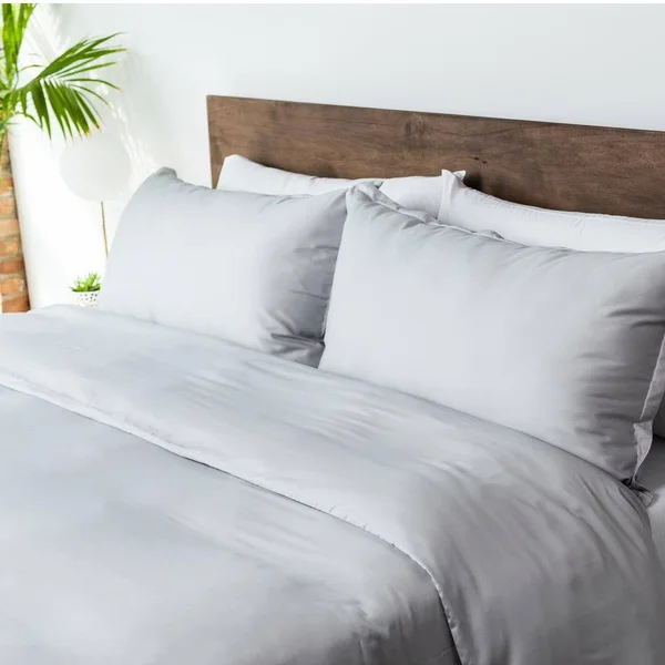 Molecule Cool Duvet COVER - King, Powder Blue