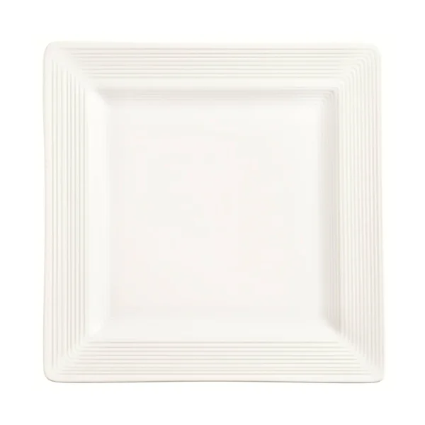 World Tableware SL-10S Slate 10-5/8x22 Carved Rim Square Plate