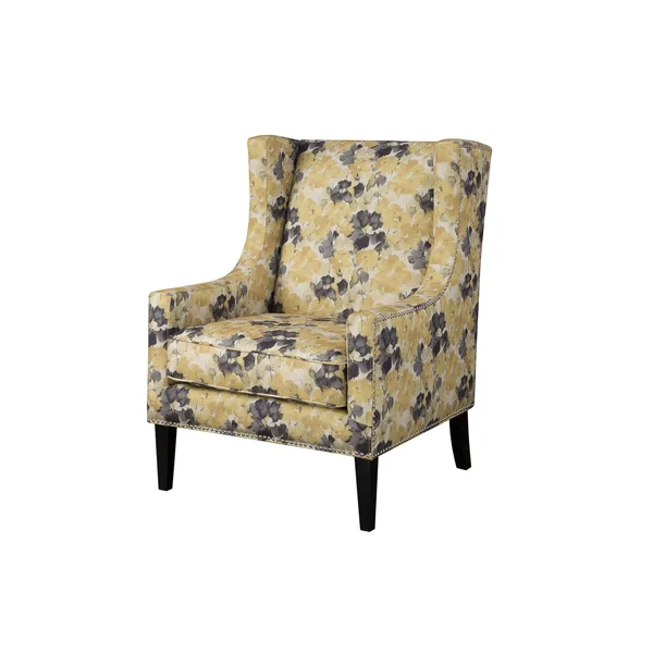 Madison Park Barton Wing Chair - Yellow