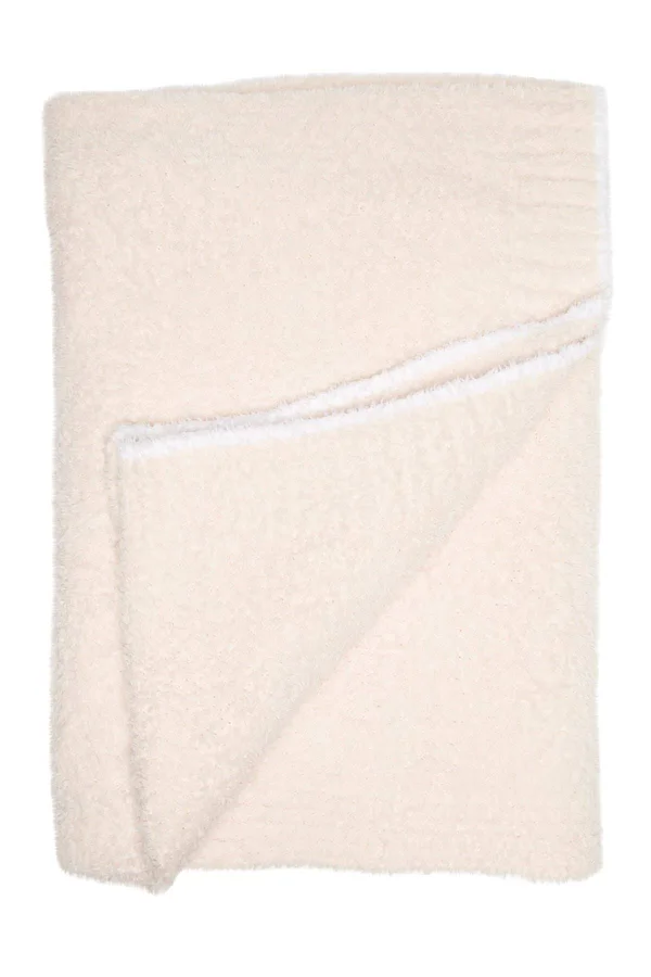 Barefoot Dreams Bedding, Barefoot Dreams CozyChic Blanket, Color: Pink/White, Size: Os, Maemei82&s Closet