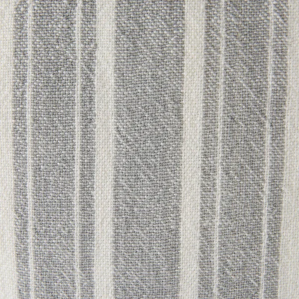 Mercana Patrice White and Gray Stripes Decorative Pillow Cover 68872