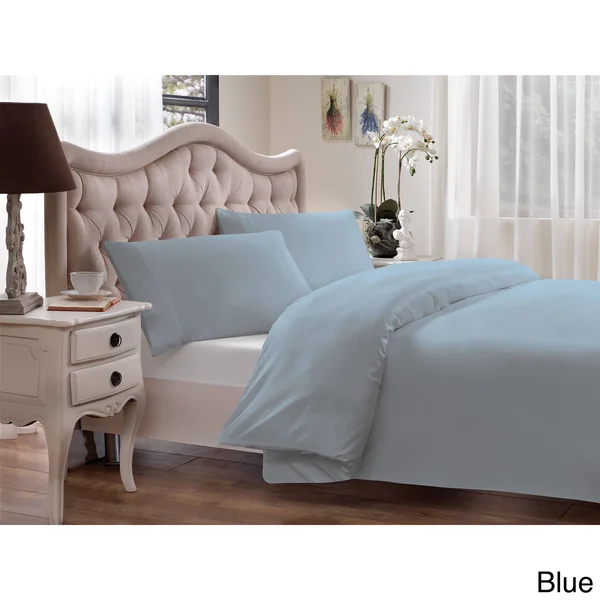 Brielle Percale Modal from Beech Duvet Cover Set, King, Purple