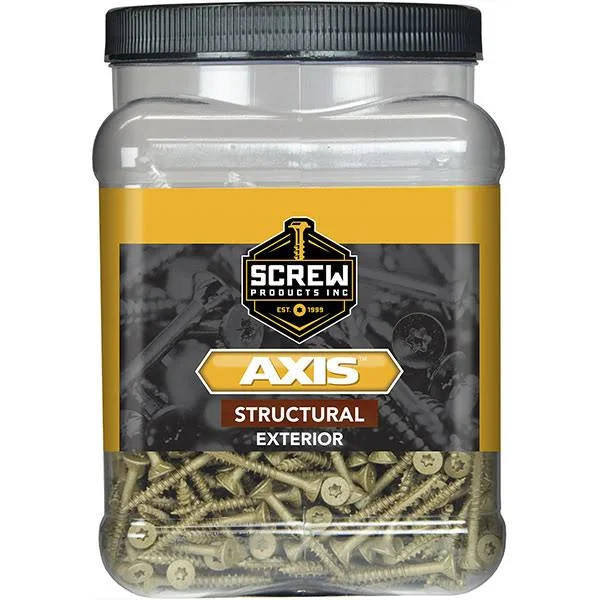 Screw Products Axis #8 Exterior STRUCTURAL Wood Screw - 20 lbs - 1-1/2x22 30257-29