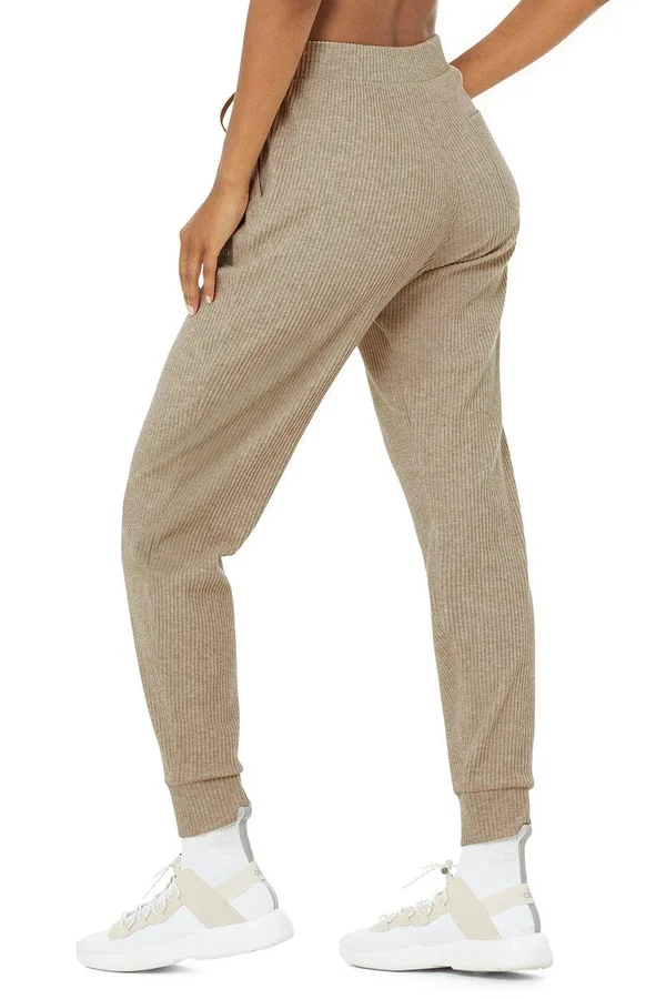 Alo Yoga - Muse Sweatpant in Gravel Heather, Size: Large