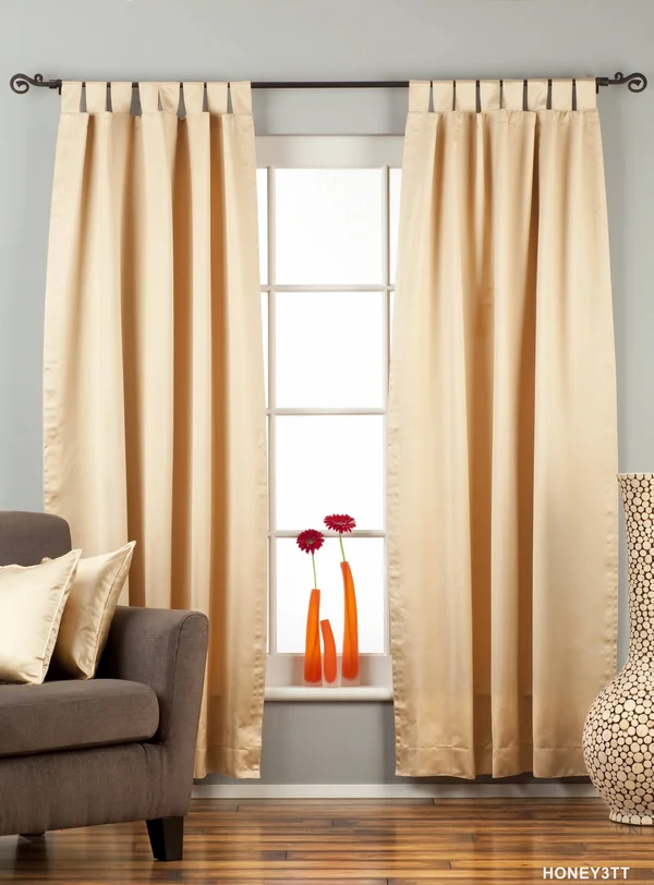 Golden Tab Top 90% Blackout Curtain, Drape, Panel - Piece