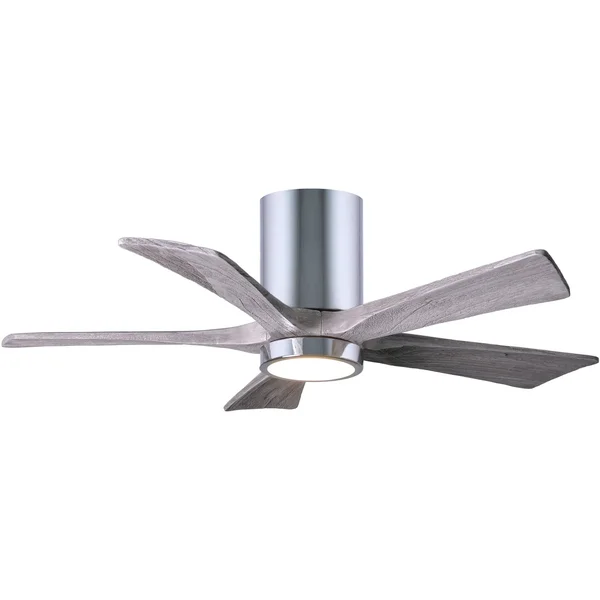 Irene Hugger Ceiling Fan with Light by Matthews Fan Company - Textured Bronze, IR5HLK-TB-BW-60