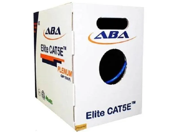 Cat5e Plenum (CMP) 24AWG - Unshielded, 1000Ft. Solid 1000 ft., Orange