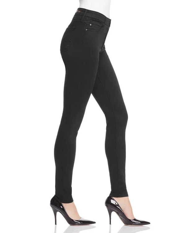 Ag Farrah High-Rise Sateen Pants - Black